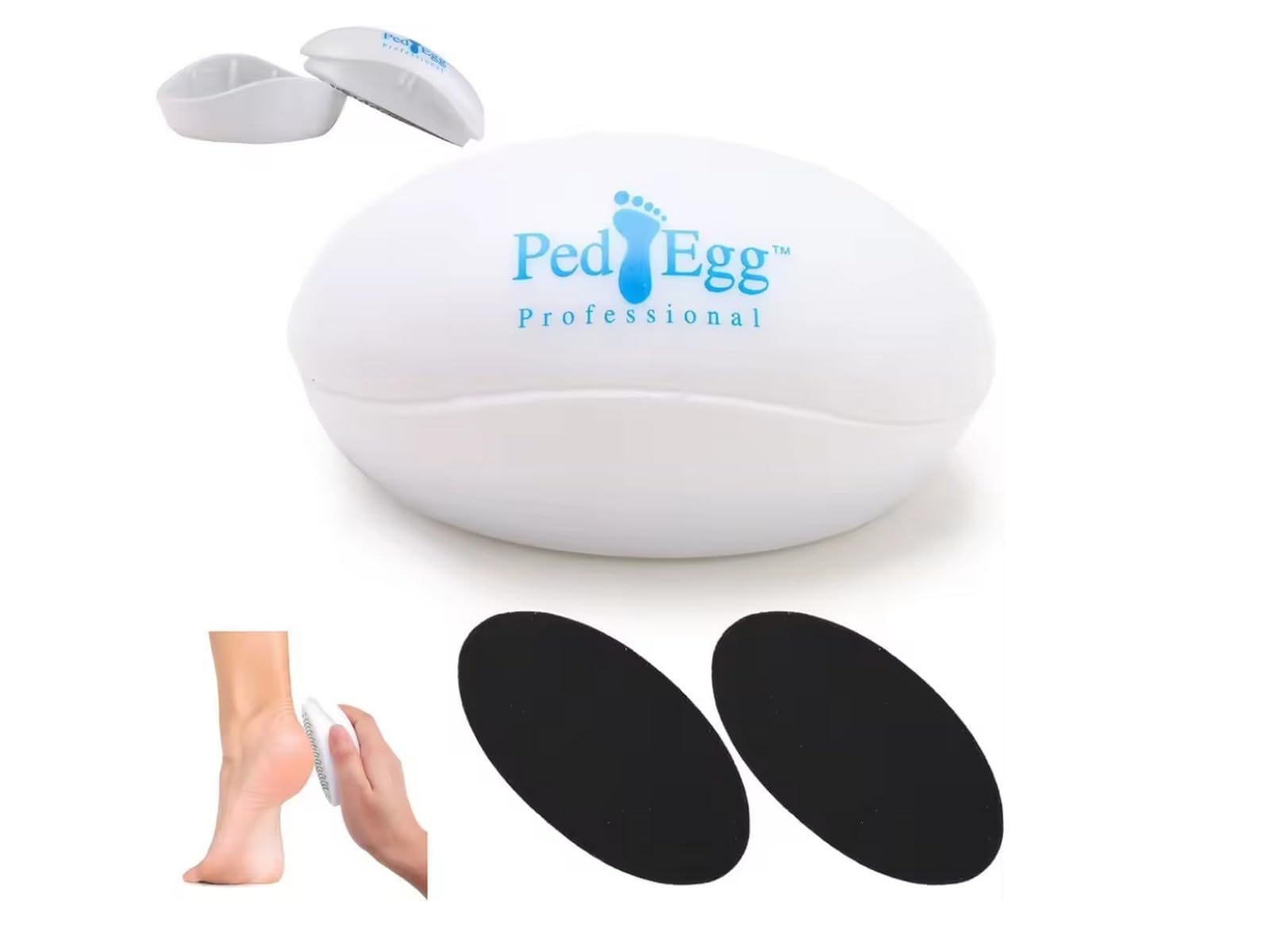 Ped Egg Pratik Kolay Ayak Bakım Törpüsü Topuk Rendesi, Bakım Aleti, Dayanıklı Manuel Pedikür Aracı, Ölü Cilt Temizleme için,