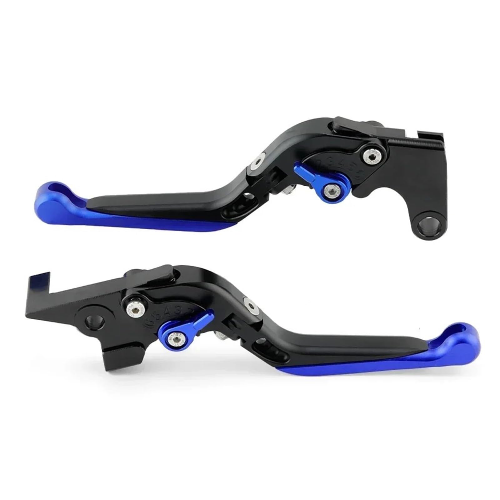 Tingyus Black Blue Motorbike Brake Lever For Mt07 For Mt09/Sp For Tracer 900/Gt For Xsr 700 Motorcycle Folding Adjustable Handle Brake Clutch Lever(Black Blue)