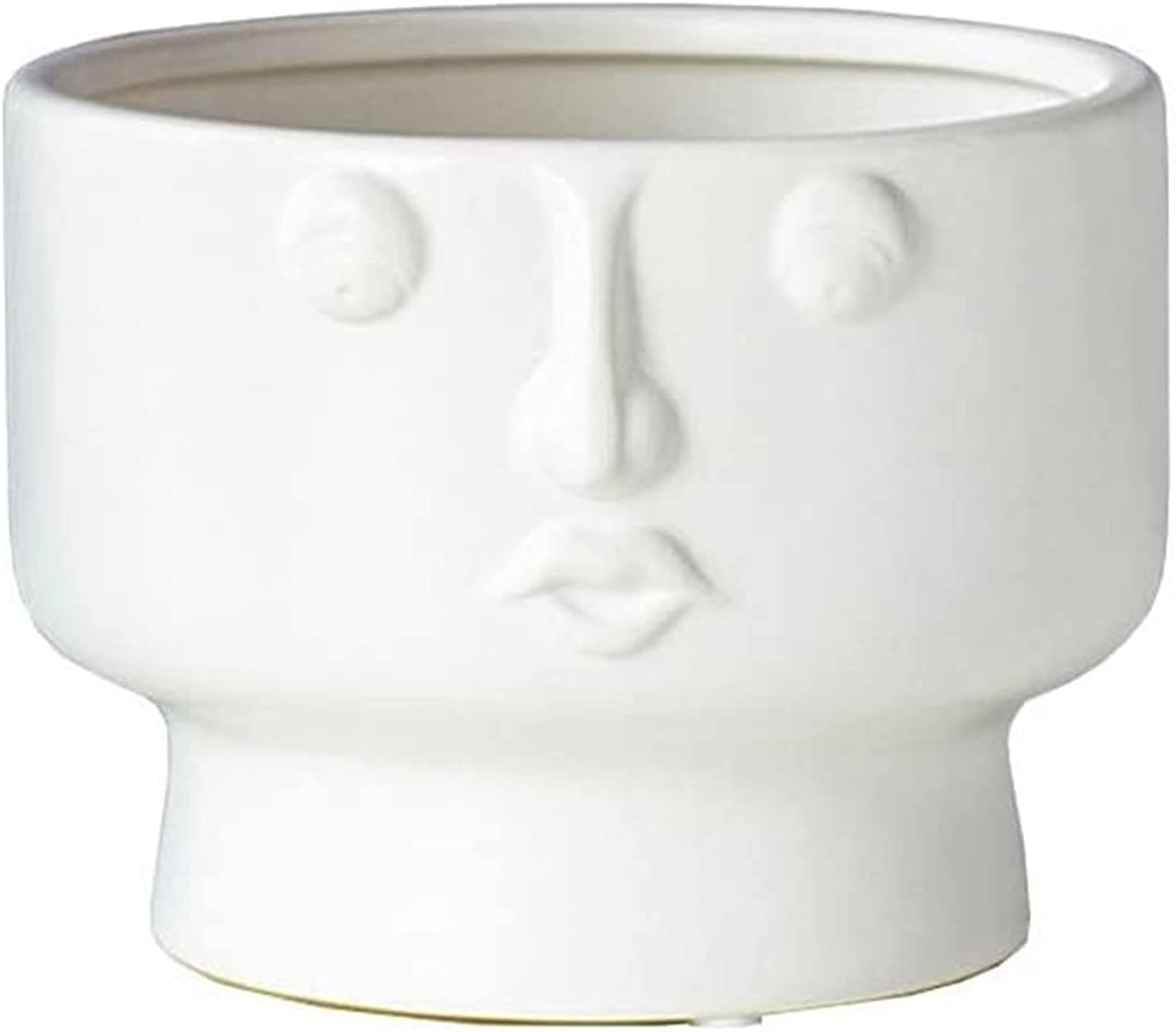 Ngdfgr As Known Fashion Simple White Face Vase Modern Abstract Ceramic Vase Hydroponic Flower Arrangement Home Decoration Ornament Decoration (A),A