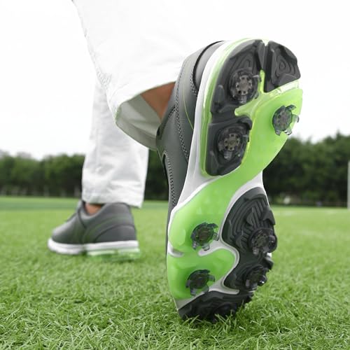 Image of Spikes Golf Shoes Men Training Golf Sneakers Comfortable Walking Footwears for Golfers