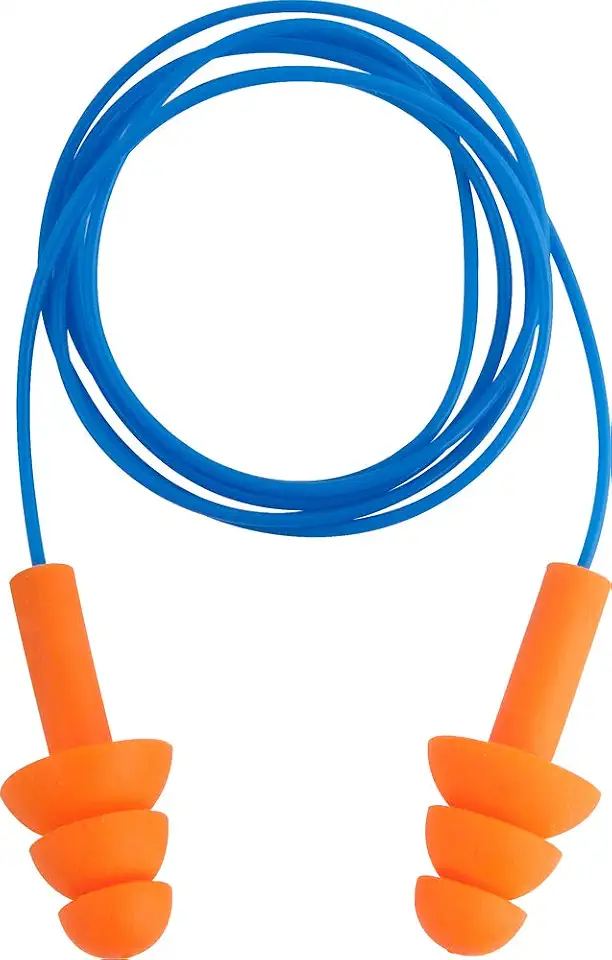 Vonder, Protetor Auditivo Tipo Plug, De Silicone, Com Cordão Em Pvc.