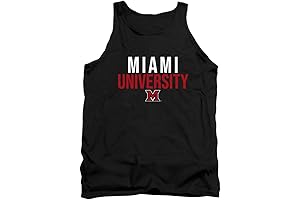 Miami University RedHawks Official Logo Ohio Stacked Tank Top Men's