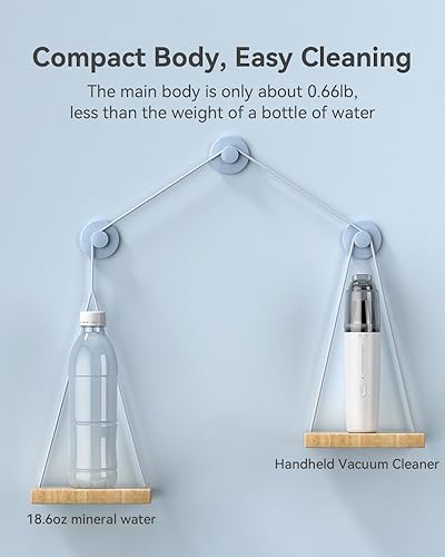 Miniatura 3 de Aspiradora inalámbrica de mano  Succión ultra fuerte de 4000 Pa, cepillo para hendiduras 2 en 1 y cepillo para automóvil, 2 modos de velocidad,