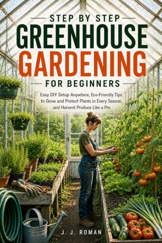 STEP BY STEP GREENHOUSE GARDENING FOR BEGINNERS: Easy DIY Setup Anywhere, Eco-Friendly Tips to Grow...