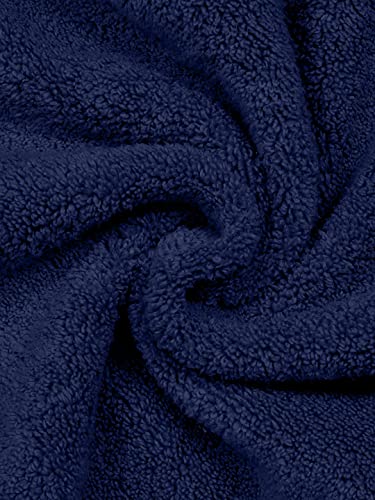 Image of Bombay Dyeing Super Ultrx Zero Twist Plain Dyed 650 GSM Cotton Bath Towel - Ultrx (Navy)