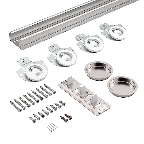 Image of Richelieu | Onward 48-in Bypass Sliding 2 Door Track and Hardware Kit, Zinc