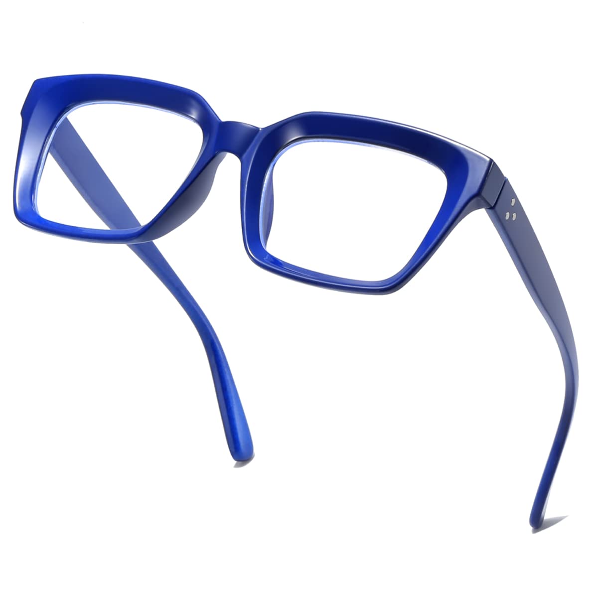 aisswzber Blue Light Blocking Glasses Computer Reading Gaming TV Phones Glasses for Women Men Thick Square Frame 2105