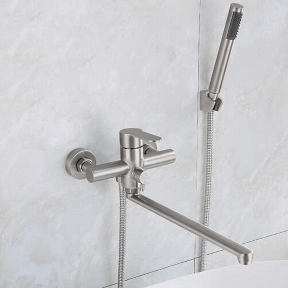 Robinet de Douche Chaud et Froid au design brossé pour une routine matinale relaxante en famille