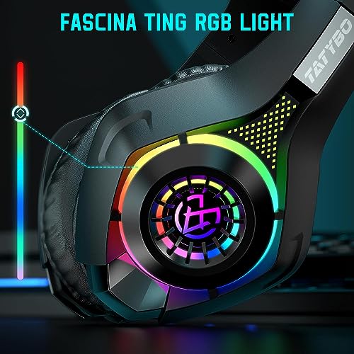 Tatybo RGB Gaming Headset with Surround Sound & Noise Canceling - Image 6