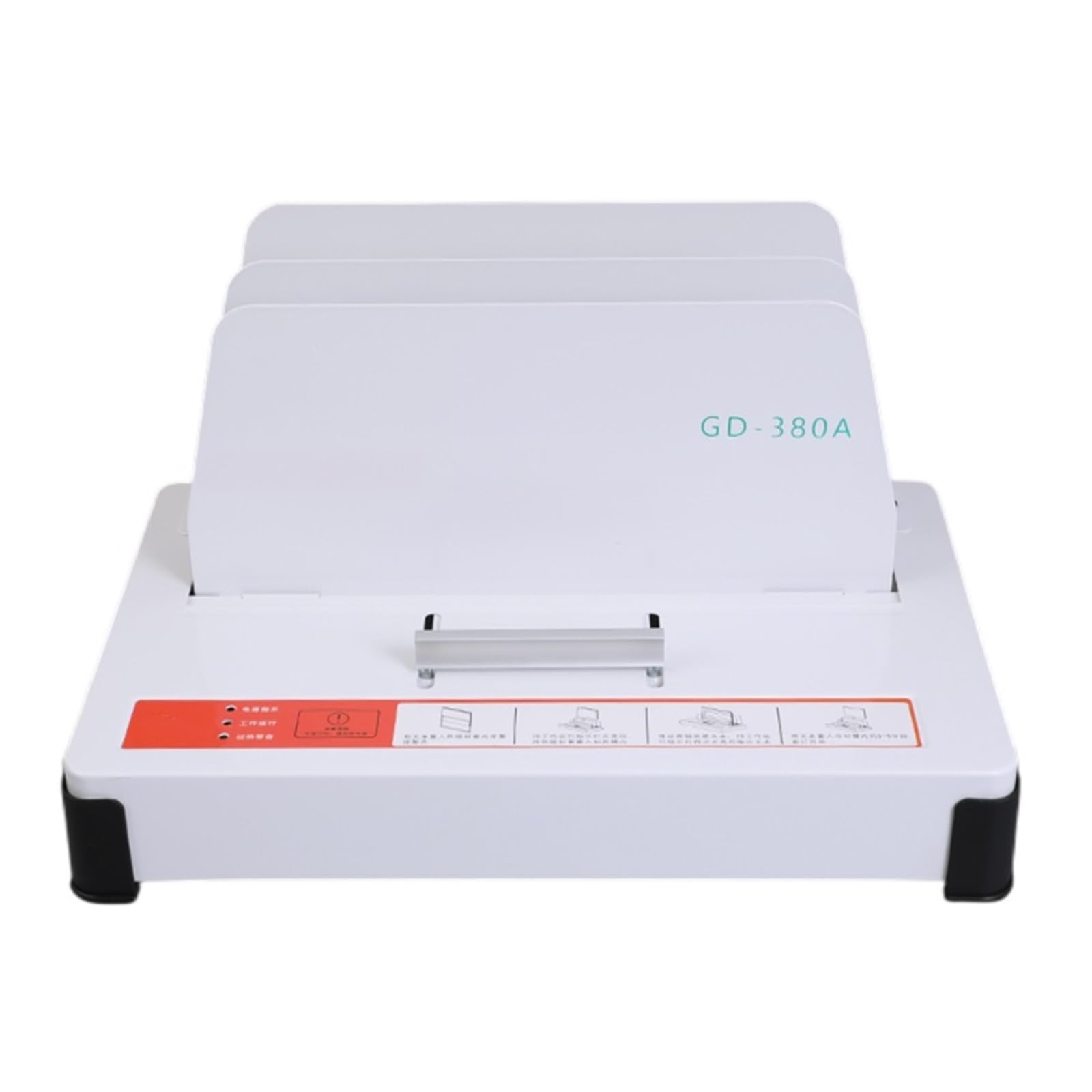 Macchina rilegatrice, 380A Piccola macchina rilegatrice a colla elettrica senza perforazione, bolletta contabile, voucher, fascicolo finanziario, libro di carta a caldo, A4, automatica per ufficio e u