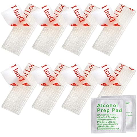 YeeBeny EZ Pass/I-Pass/Toll Tag Tape Mounting Kit, Glue Adhesive Dual Lock Tape Ezpass Tag Holder, 8pcs (4sets) Reclosable Fastener with Alcohol Prep Pad Cover