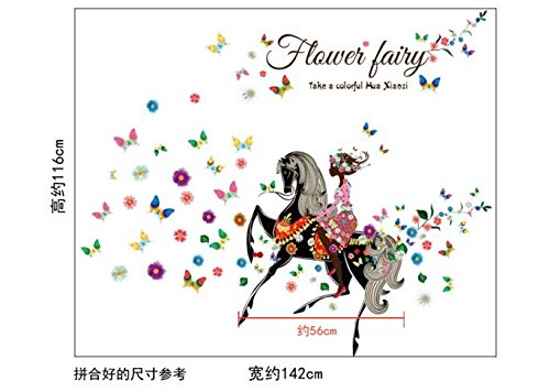 Colorfulworld Farfalla Fata Adesivi Murali Fata in...