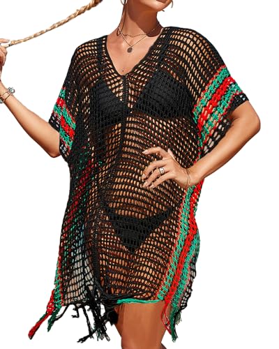Bsubseach Beach Crochet Dress Bathing Suit Cover Ups Sexy Coverup for Swimwear Women Summer Outfit