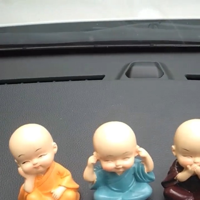 4 Figuras Miniatura Monjes Kung Fu Estatua Buda Decoración miniatura 7