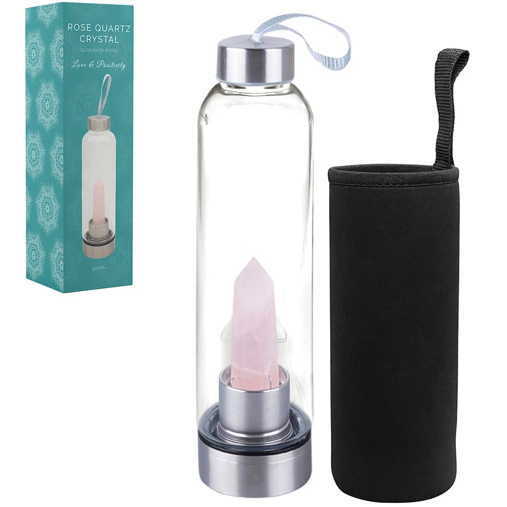 lesser and pavey LP49141 Rose Crystals Drinking Bottle | For Adults | Multicolor Accessory