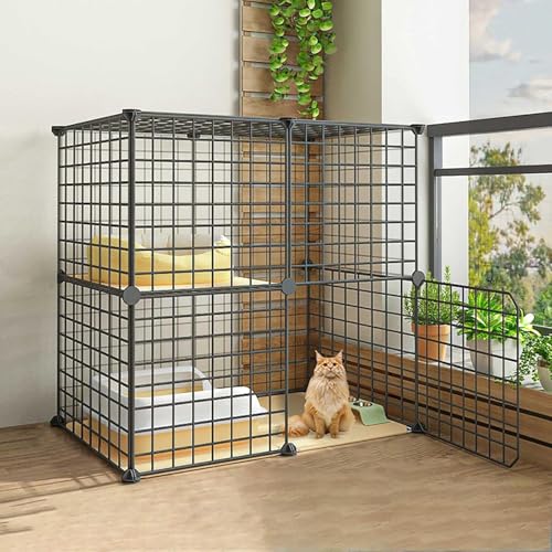 Aioneer Katzengehege mit Katzentoilette