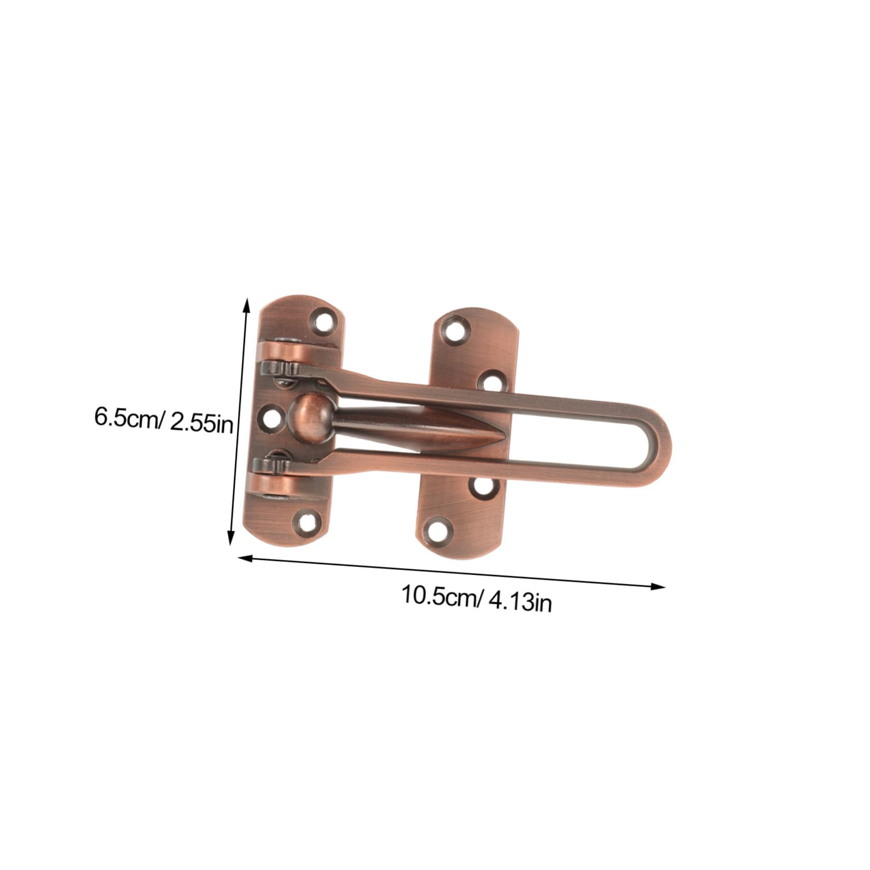 NUOBESTY 5 Pièces Boulon de porte antivol sécurité loquet depuis serrure de renfort de porte à l'intérieur serrures de porte intérieures verrouillage de porte Alliage de zinc