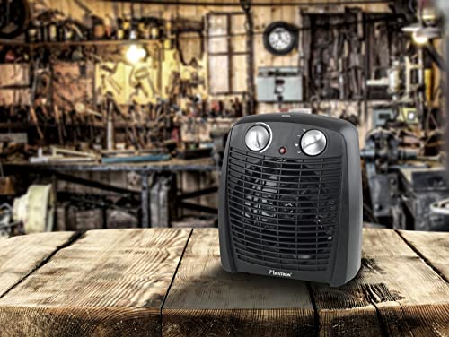 Bestron Ventilatorkachel met 2 standen, incl. kantelbeveiliging en oververhittingsbeveiliging, voor ruimtes tot 20 m², 2000 watt, kleur: zwart - Afbeelding 5