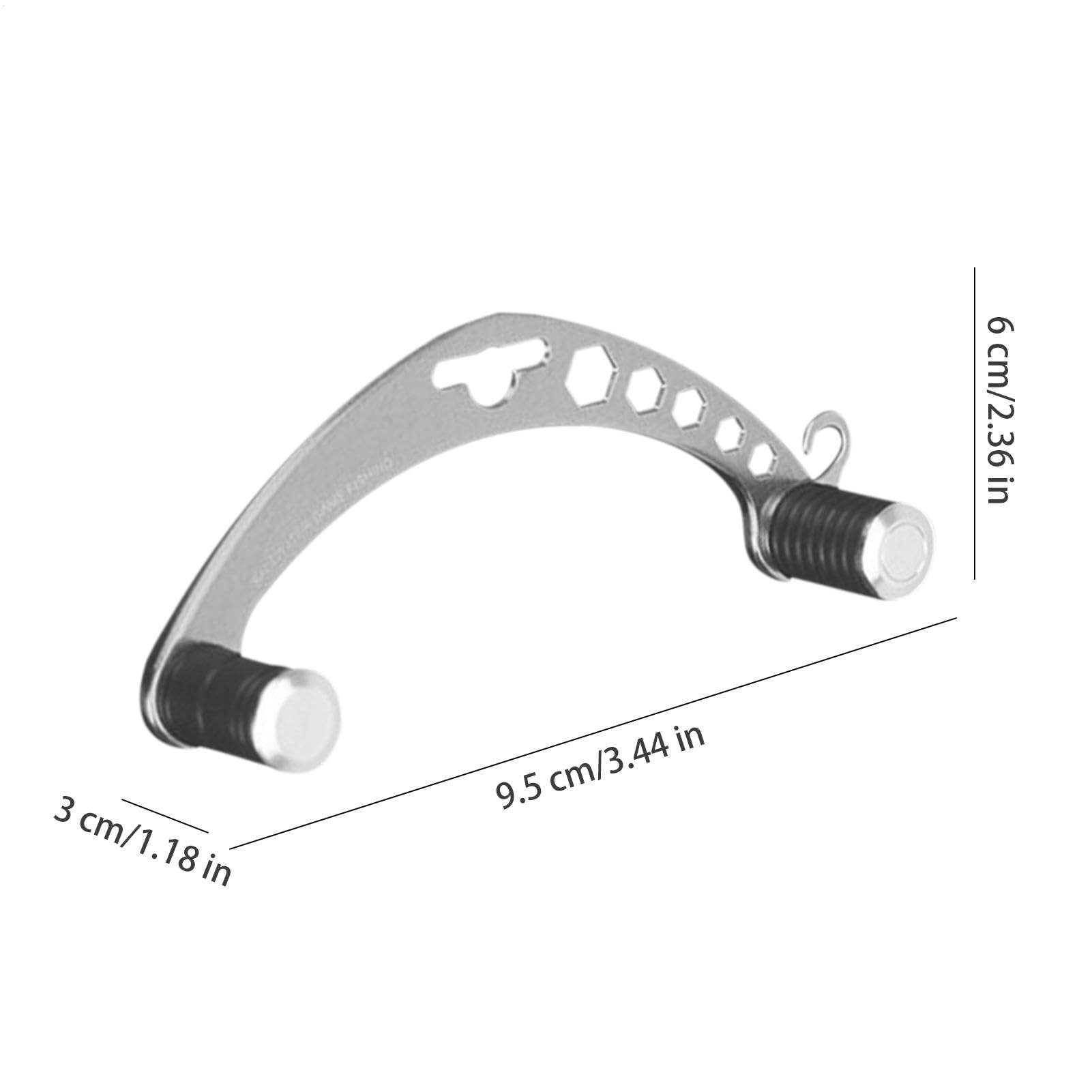 Annodateur de pêche en métal, outil de pêche polyvalent, outil de noeuds de pêche, outils de pêche portables, kits d'accessoires de pêche, outil de nouage de pêcheur, équipement pour