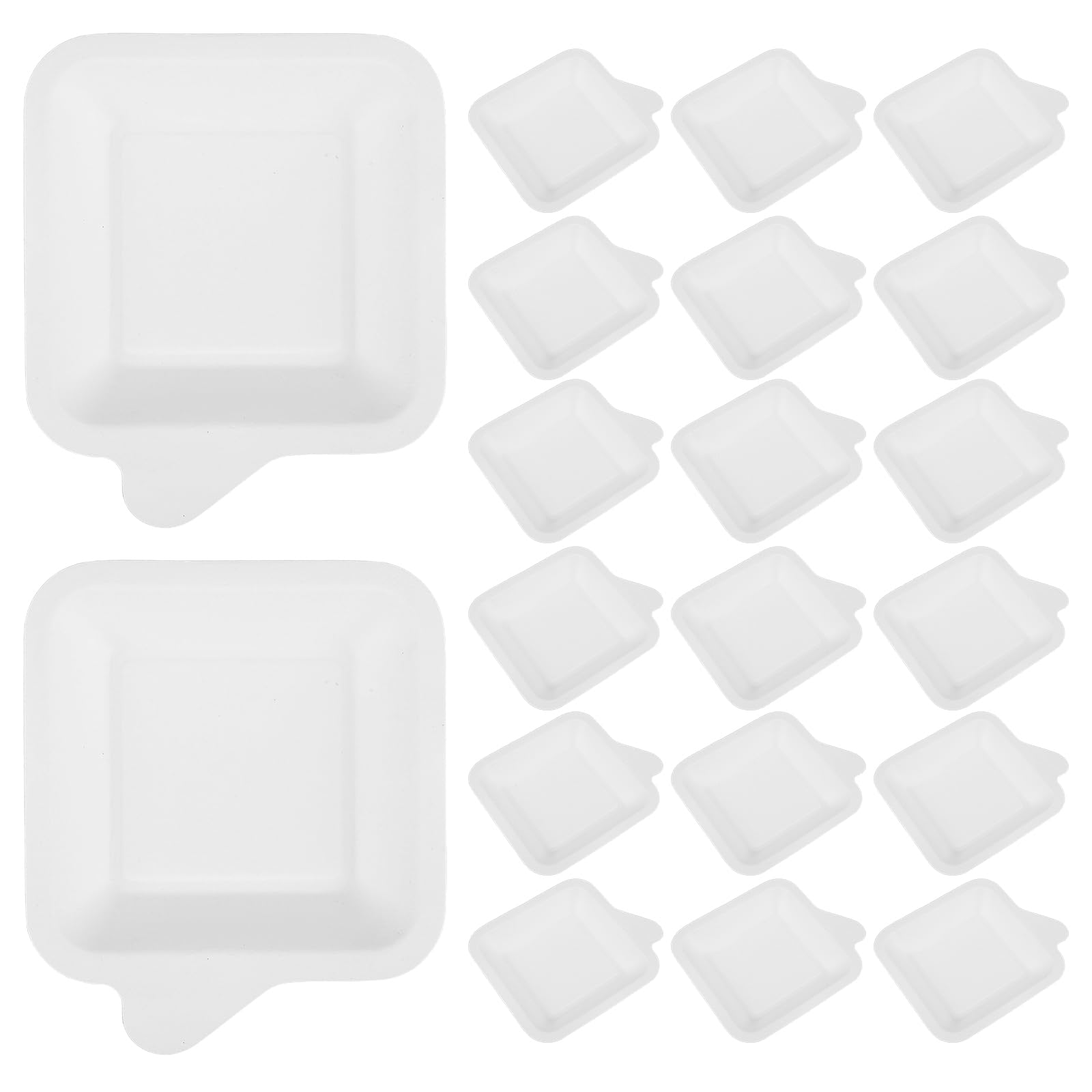 100 Piezas Platos de Papel Cuadrados para Pastel de Cumpleaños Platos de Papel Artesanales para Fiestas Feliz Cumpleaños para Servir Pasteles y Aperitivos