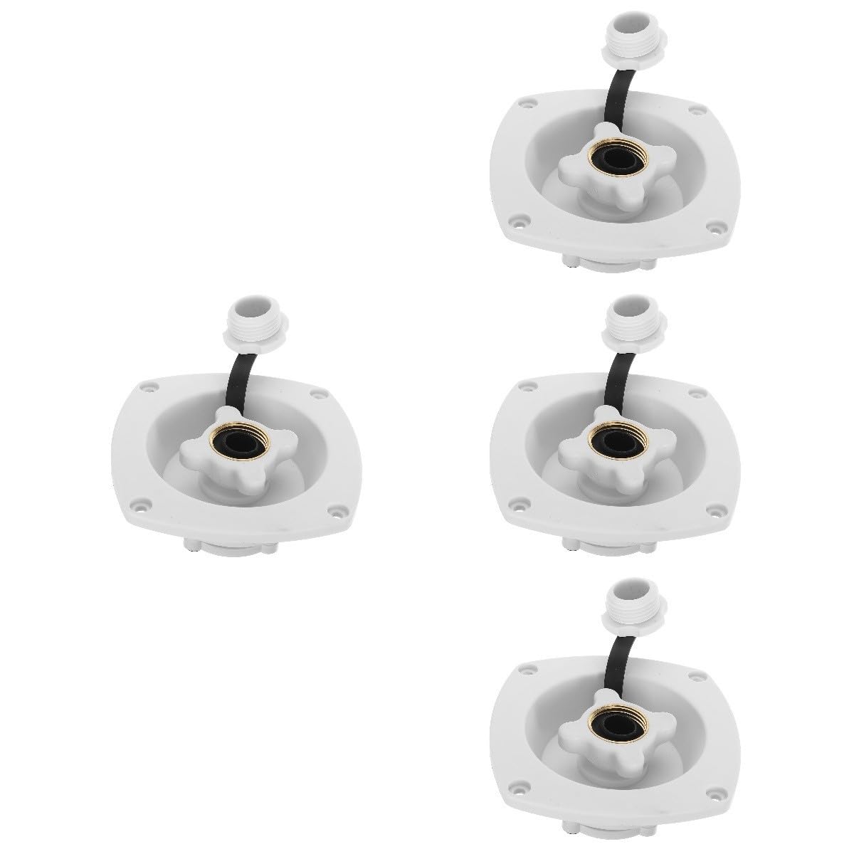 ULTECHNOVO 4piezas Tapa De Entrada De Agua Para Rv y Reemplazo De Accesorio De Fugas y Instalación Compatible Autocaravanas y Embarcaciones