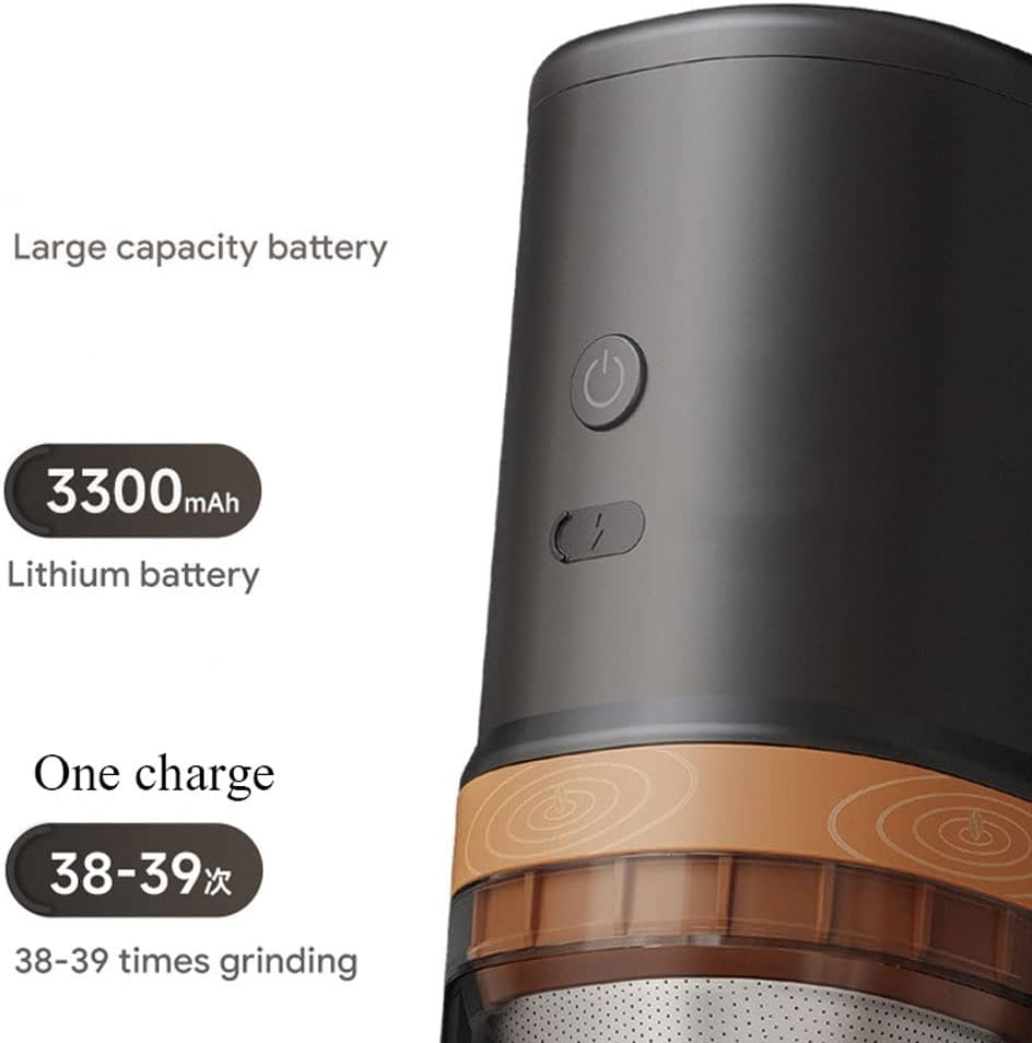 Electric Coffee Grinder for Beans, 3-in-1 Multi-function Bean Grinder, Outdoor Portable Washable Grinding Hand-flushed Drinking Coffee Cup