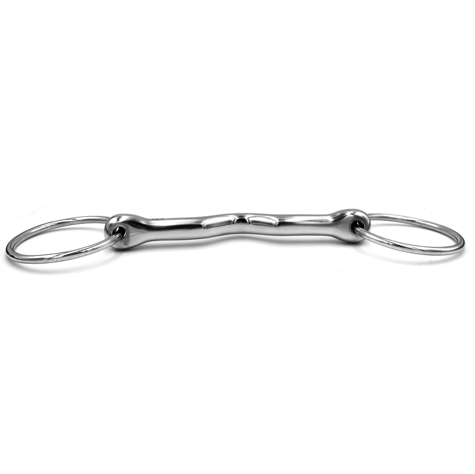ES0240 Gebiss Wassertrense Loose Ring Stangegebiss Cambridge Mouth Snaffle mit Zungenfreiheit aus Edelstahl Ringdurchmesser 65 mm Gebissstärke 14 mm (13.5 cm)