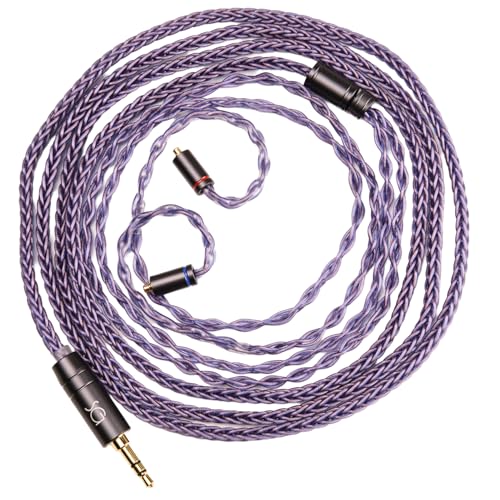 SoundsGood BlueFlame �u���[�t���C�� 8�c �n���h���C�h ���P�[�u�� �����x ���_�f�� PCUHD �C���z�� �A�b�v�O���[�h �P�[�u�� �o�����X�ڑ� �����P�[�u�� (MMCX-3.5mm (1.8m))