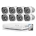 Zmodo 8CH HDMI NVR Simplified PoE Surveillance Video Security Camera System With 8x720p HD Weatherproof Cameras 1TB HD Remote Access Motion Detection
