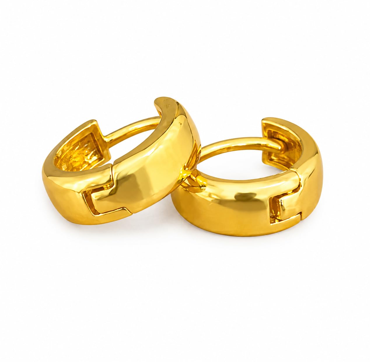 22K Gold Plated Kashmiri Bali Earrings for Men & Boys | Premium Stainless Steel Hoop Earrings | Traditional Kashmiri Style | Daily Wear | Hypoallergenic-picture-15