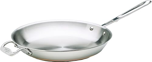 Miniatura 4 de All-Clad 6108SS, artículos de cocinasartén de núcleo de cobre, 5 capas adheridas, apto para lavavajillas, Acero inoxidable