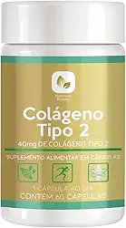 Colageno Tipo 2 40mg Saúde Articular, Alívio, Flexibilidade, Articulações e Cartilagens Saudáveis Original Nutreace Beauty 60 Capsulas