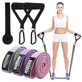 PLEASION Long Resistance Bands Set, Fabric Pull Up Bands for Exercise, Full Body Assistance Bands fo