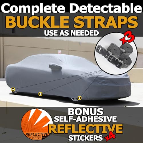 Image of All Weather Waterproof car Cover Good for rain Snow uv Protection dust Compact Hatchback Golf GTI kona mazda2 rio5 Veloster Gray