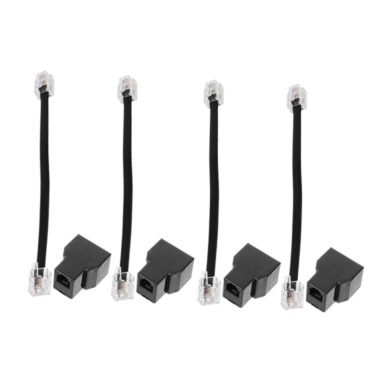 20stücke Telefon Splitter Adapter Pc Detachable Design Verbindung Für Telefone Und Faxgeräte Praktische Core Telefonleitung