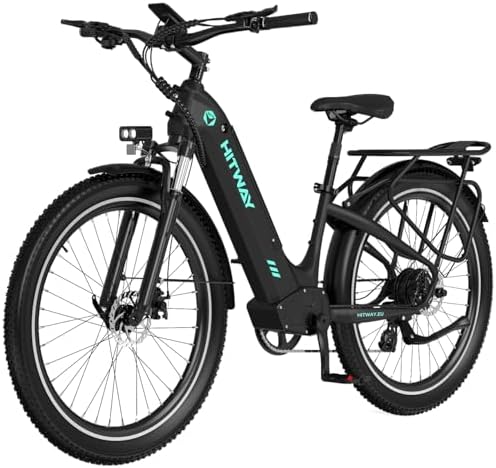HITWAY 26X3.0 Bicicleta eléctrica, e Bike City Cruiser de 250W, b...