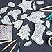 15pcs Embossing Foil Sheets, Gold/Silver,Foil Embossing Kit,Metal Embossing Sheets,with 2 Rolls Wire, Engraving Tools, Artwork Making Kit, for Painting Gilding Crafting Decoration (Silver)