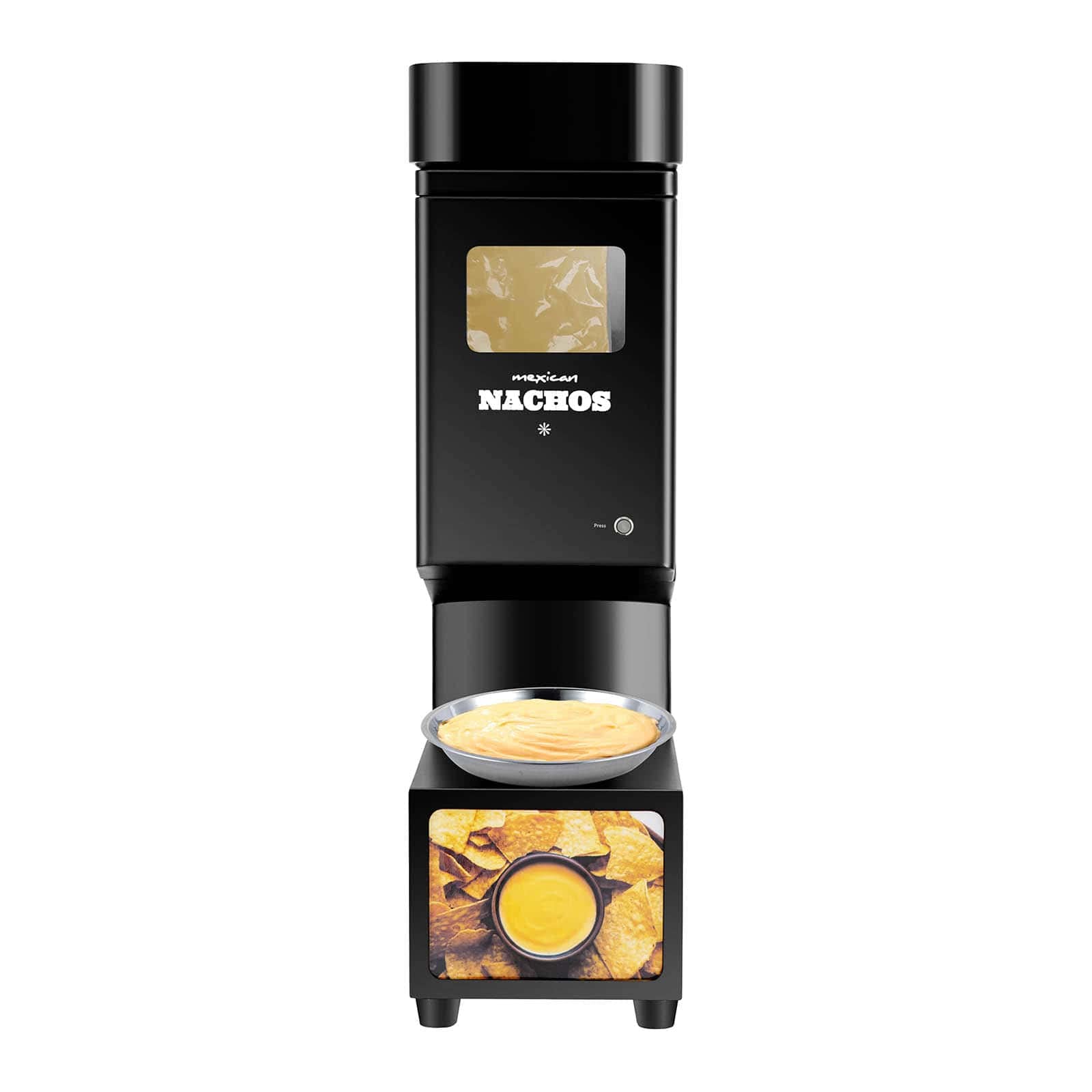 Royal Catering RCKW-ND01 Distributeur de sauce au fromage nacho 3,5 L 55-80 °C Noir Machine à fromage Nacho Distributeur de fromage