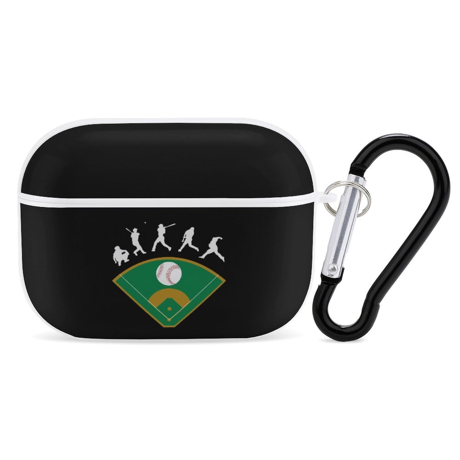 Amazon | 黒 緑 野球 スポーツ AirPods Pro2 ケース 2022年9月発売