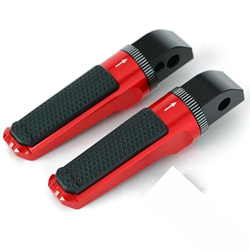 Motorrad Fußrasten Für Triumph Tiger 1200 Standard 2012 2013 2014 2015 2016-2024,Motorradpedale Fußrasten Seitenständer Aluminiumlegierung Vorderfußplatte Fußstütze Pedal,Red