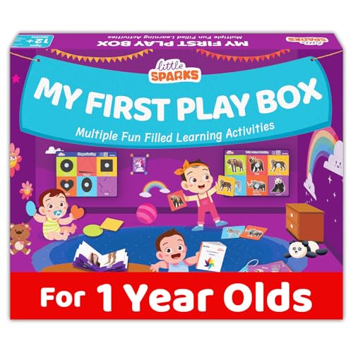 Smartivity 5in1 Montessori Play Box for 1+ Years Boys & Girls | 5 Educational Activities | Birthday Gift for 1+ Year Old Kids I Brain Boosting Toy, Builds - Motor, Shapes, Matching Skills