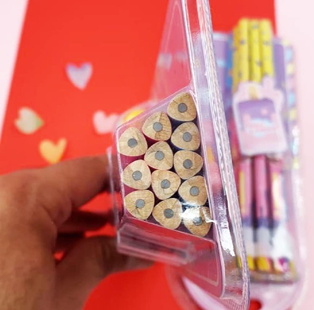Shivaaro Stylish Pencils Stationary Kit - Pencil Set with Ice-Cream Shaped Erasers for Kids, Boys and Girls, Birthday Return Gift Stationary Set 2