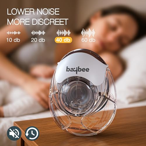 Image of Baybee Lactolux Wearable Electric Breast Pump for Mothers | Portable Electric Breast Milk Pump with 3 Modes & 12 Level Enhanced Suction Power | Automatic Hands Free Breast Pump Electrical with Smart LED Display with USB Charging & Massage Mode | Leak-Proof Design & Breast Shield of 24mm, 21mm, 18mm Flange Sizes | Cordless 450MmHg /50HZ, 150ml BPA-Free Milk Cup, Quiet & Compact (Multicolor)