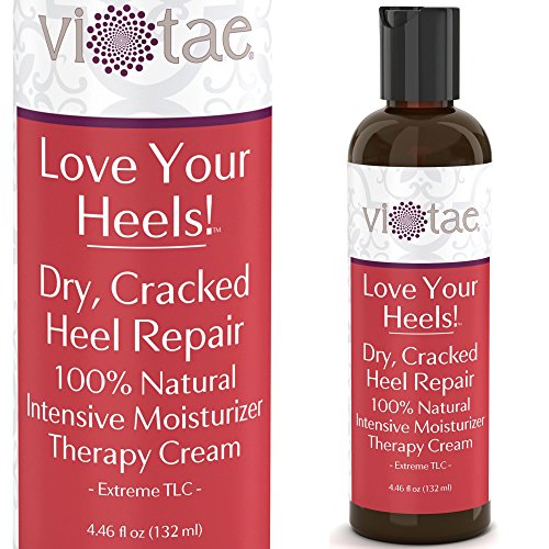 Dry, Cracked Heel/Foot Care & Repair (Anti Aging) - Intensive Moisturizer & Treatment Cream w Shea Butter & Beeswax - All Natural - 'LOVE Your Heels!' 4.46oz