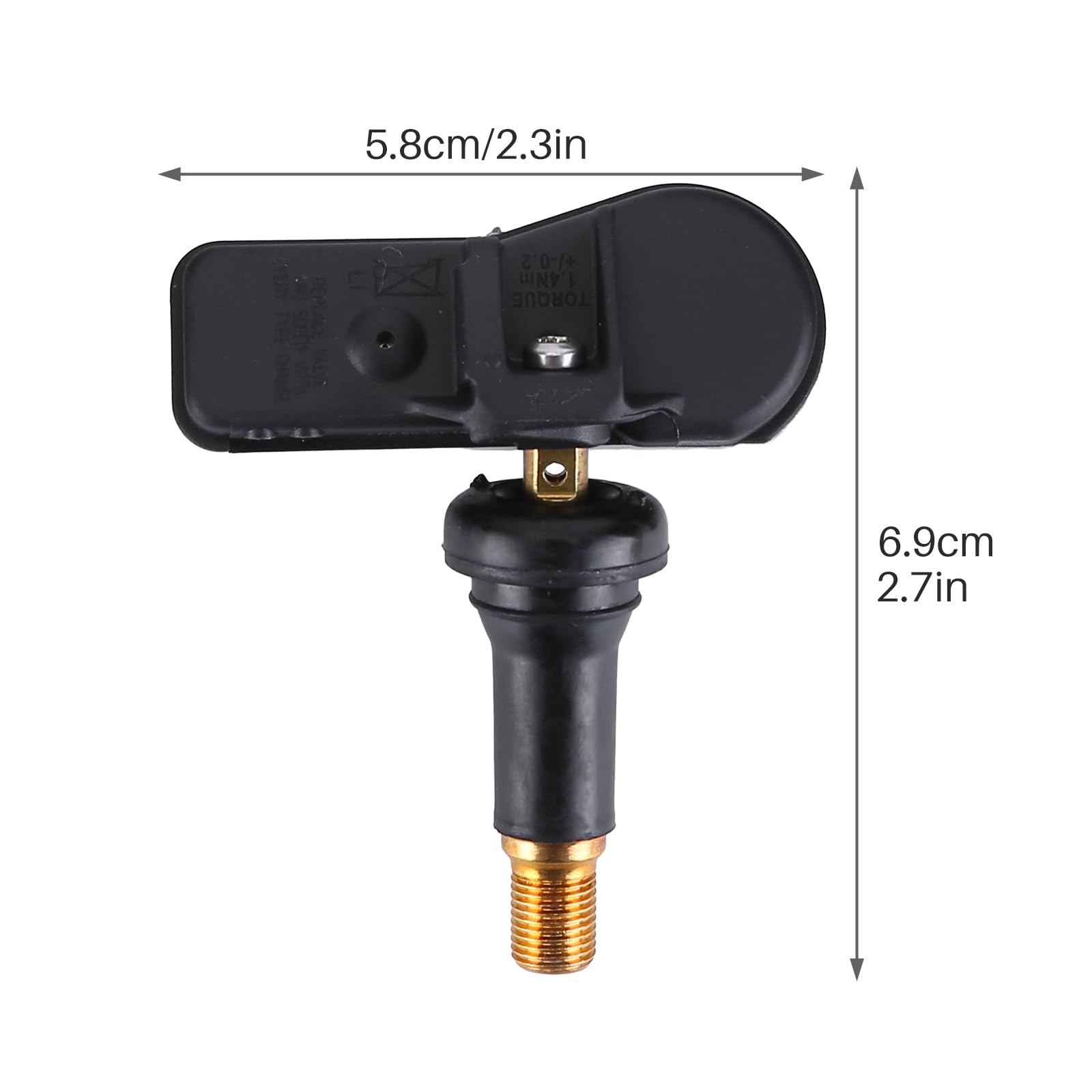 LICHENGTAI 4 sztuki TPMS czujnik ciśnienia w oponach, kompatybilny z Berlingo C-Elysee C4 C5 DS4 DS5, Peugeot 207, 208, 3008, 301, 308, 5008, 508, 508, Partner RCZ, system kontroli ciśnienia w