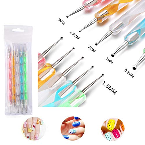 image for AddFavor DIY Glitter Nail Rhinestones Decorations Dotting Tool Water T