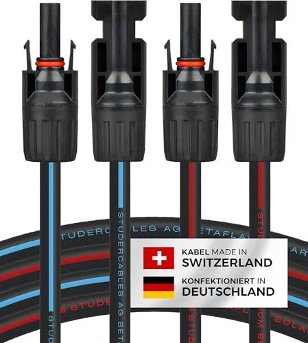Solarkabel Verlängerung 2x5m 4mm H1Z2Z2-K PV Kabel (inkl. 0% MwSt)