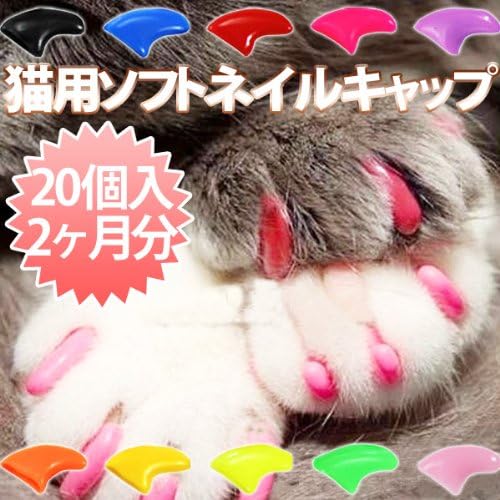 猫用ソフトネイルキャップ ネイルカバー 個セット 専用接着剤 説明書付き オレンジ Mサイズ Huggy Buddy S 爪切り ネイルケア 通販 Amazon