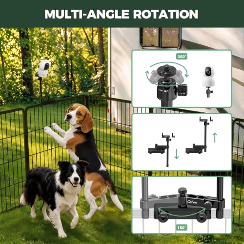 Image of FXW Instant Dog Playpen with Camera Mount, 32 inch H, 16 Panels for RV Camping