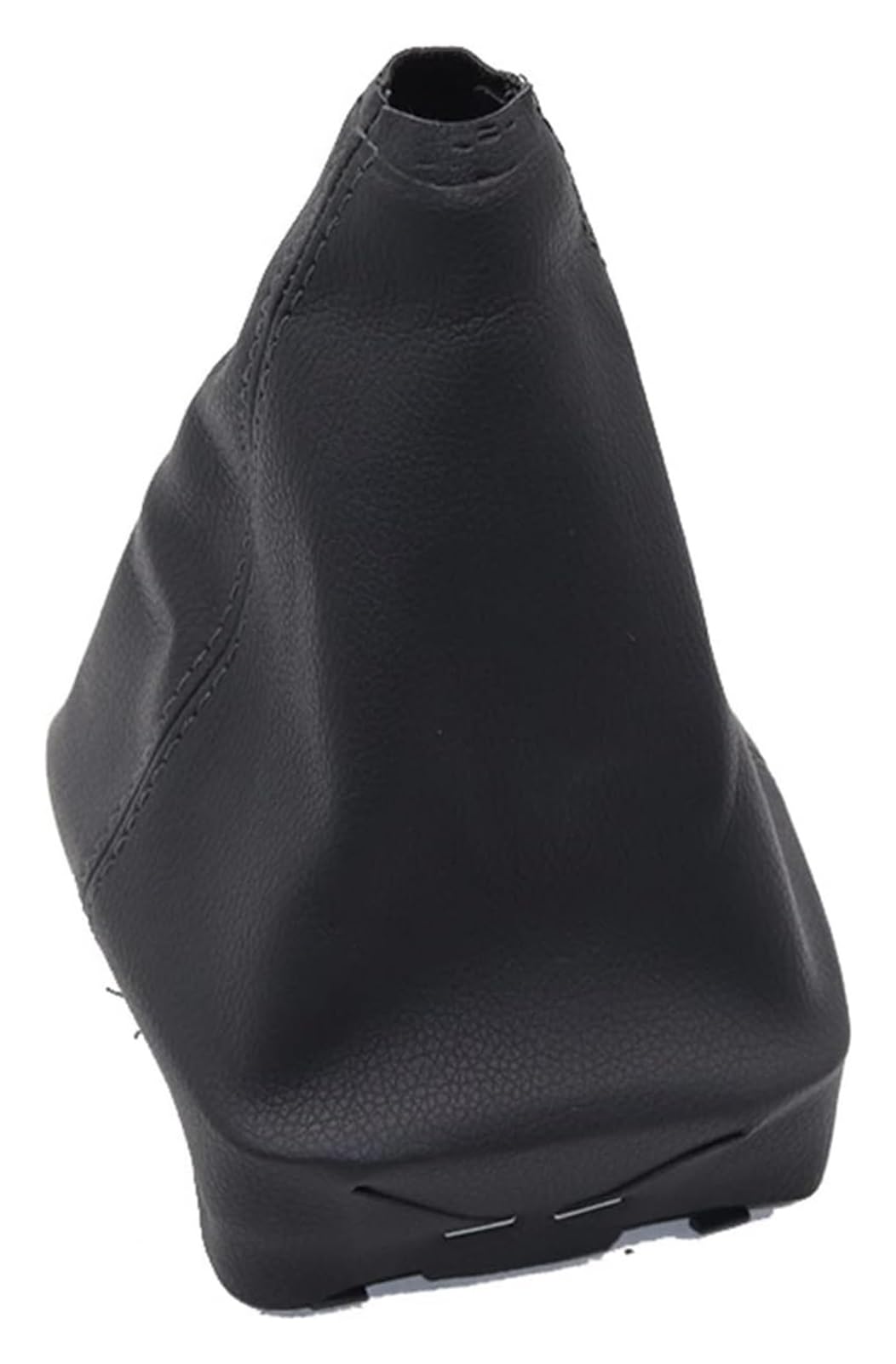 UTONGMU Manual Gear Shift Knob for VW for Polo 9N 9N2 2002-2009 5 Speed Black Leather Shifter Stick with Dustproof Cover Gear Shift Knob(Gear Boot)
